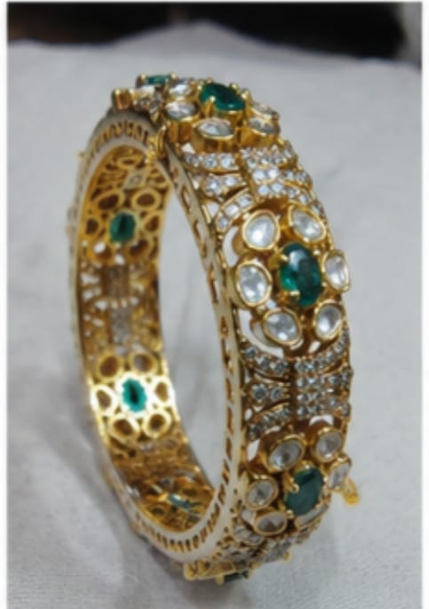 925 gold plated silver bangles for women - Image 4