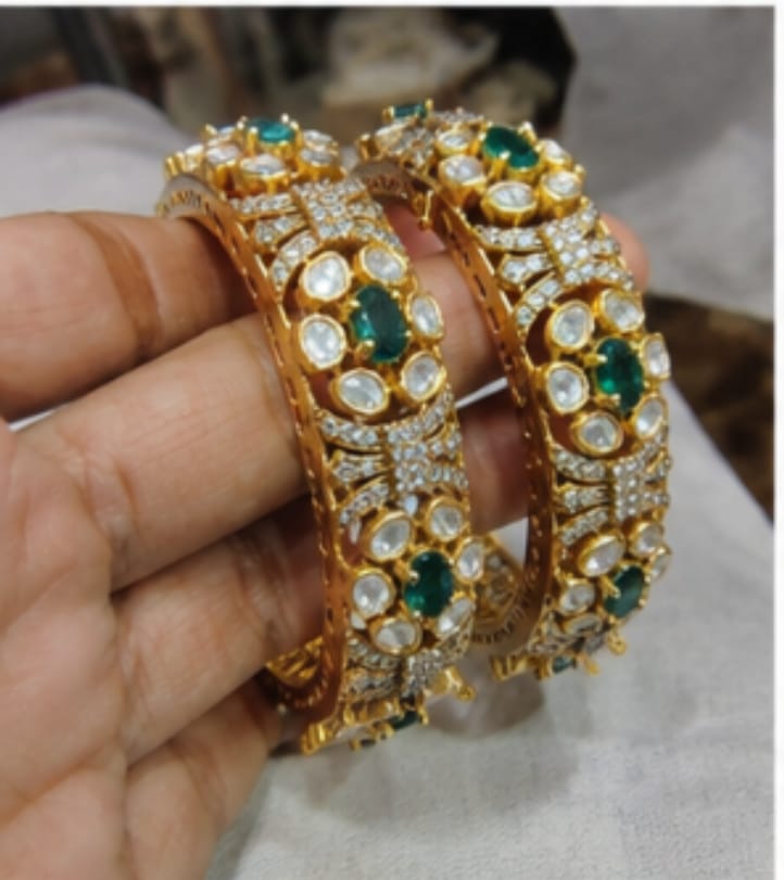 925 gold plated silver bangles for women - Image 2